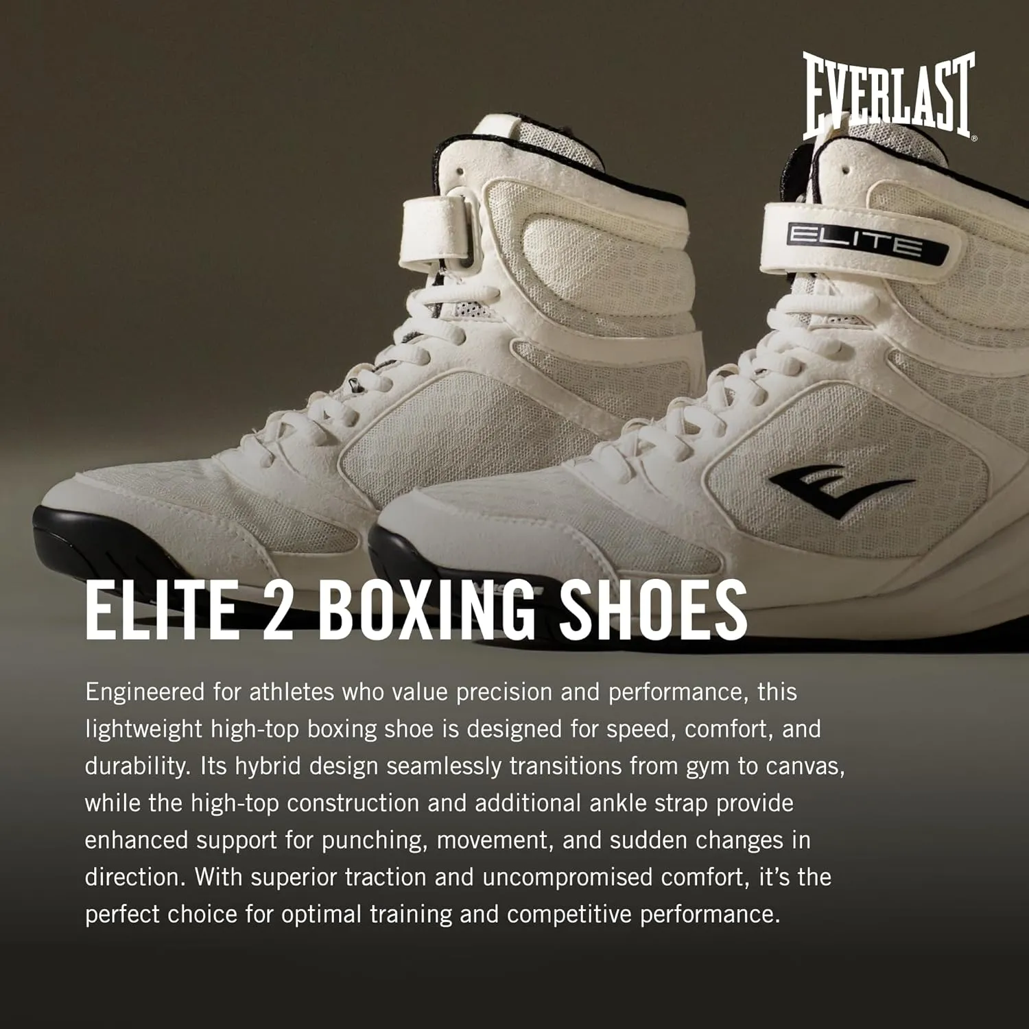 Everlast Elite Boxing Shoes: Your Ultimate Training Companion for Excellence and Durability Boxing Shoes, Elite 2 Shoes.