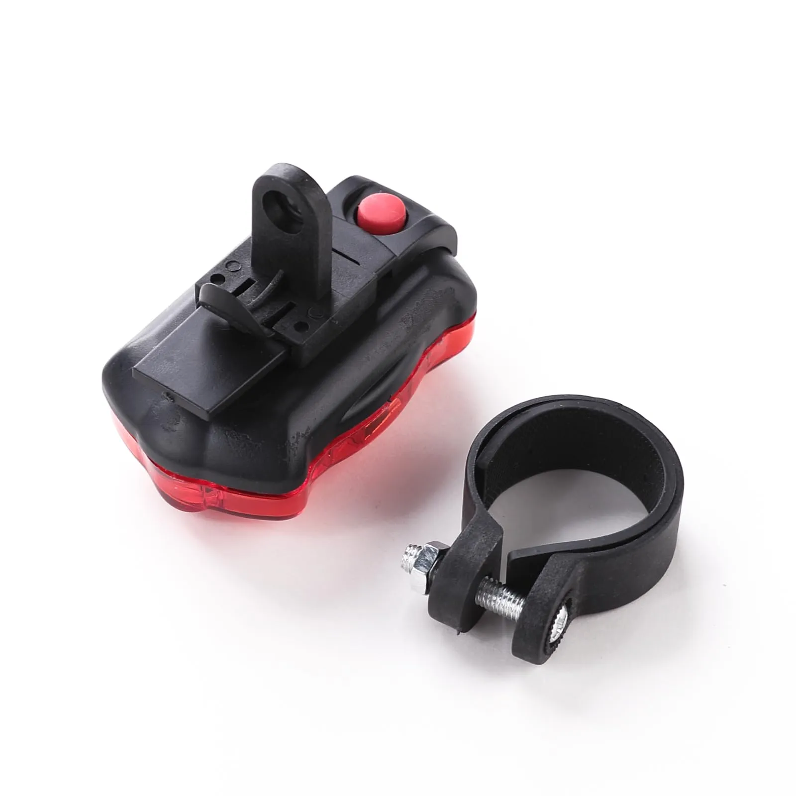 Kuber Industries Cycling Safety Lights|Bicycle Light Battery Powered|Fits On Any Road Bikes-Pack of 6 (Red & Black)