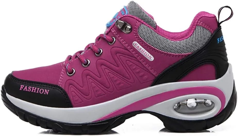MIOKE Women's Outdoor Running Sport Shoes Waterproof Non-Slip Casual Trail Backpacking Climbing Hiking Shoes