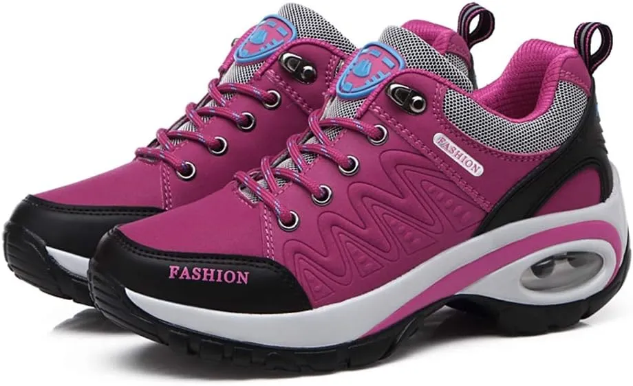 MIOKE Women's Outdoor Running Sport Shoes Waterproof Non-Slip Casual Trail Backpacking Climbing Hiking Shoes