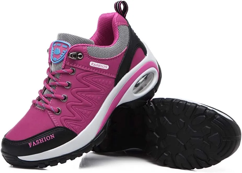 MIOKE Women's Outdoor Running Sport Shoes Waterproof Non-Slip Casual Trail Backpacking Climbing Hiking Shoes