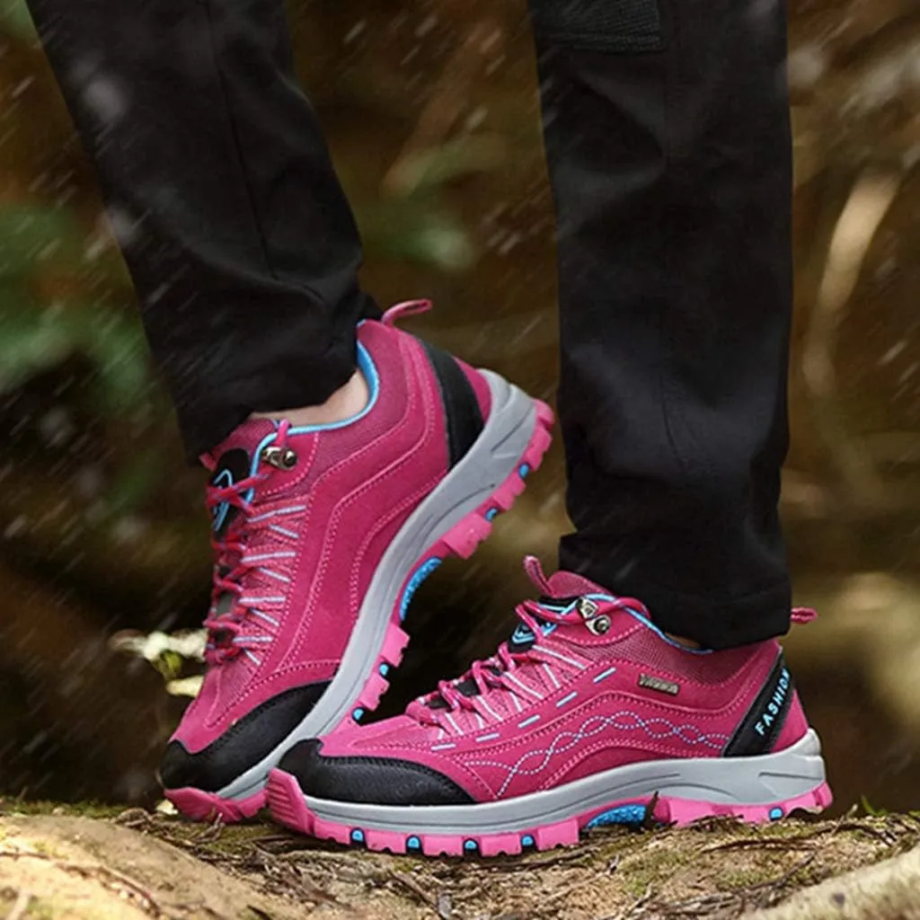 MIOKE Women's Waterproof Hiking Shoes Outdoor Running Trail Hiker Non-Slip Casual Climbing Backpacking Shoes