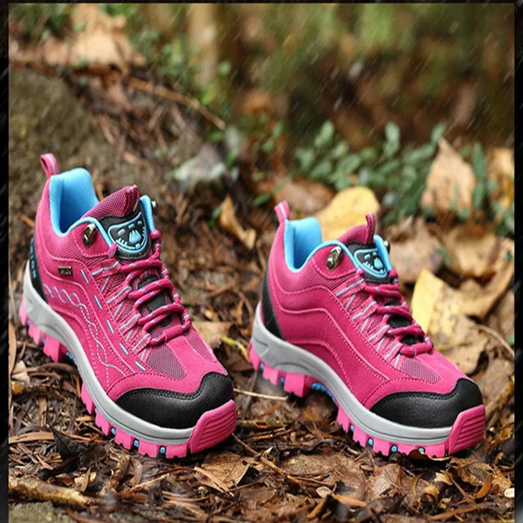 MIOKE Women's Waterproof Hiking Shoes Outdoor Running Trail Hiker Non-Slip Casual Climbing Backpacking Shoes