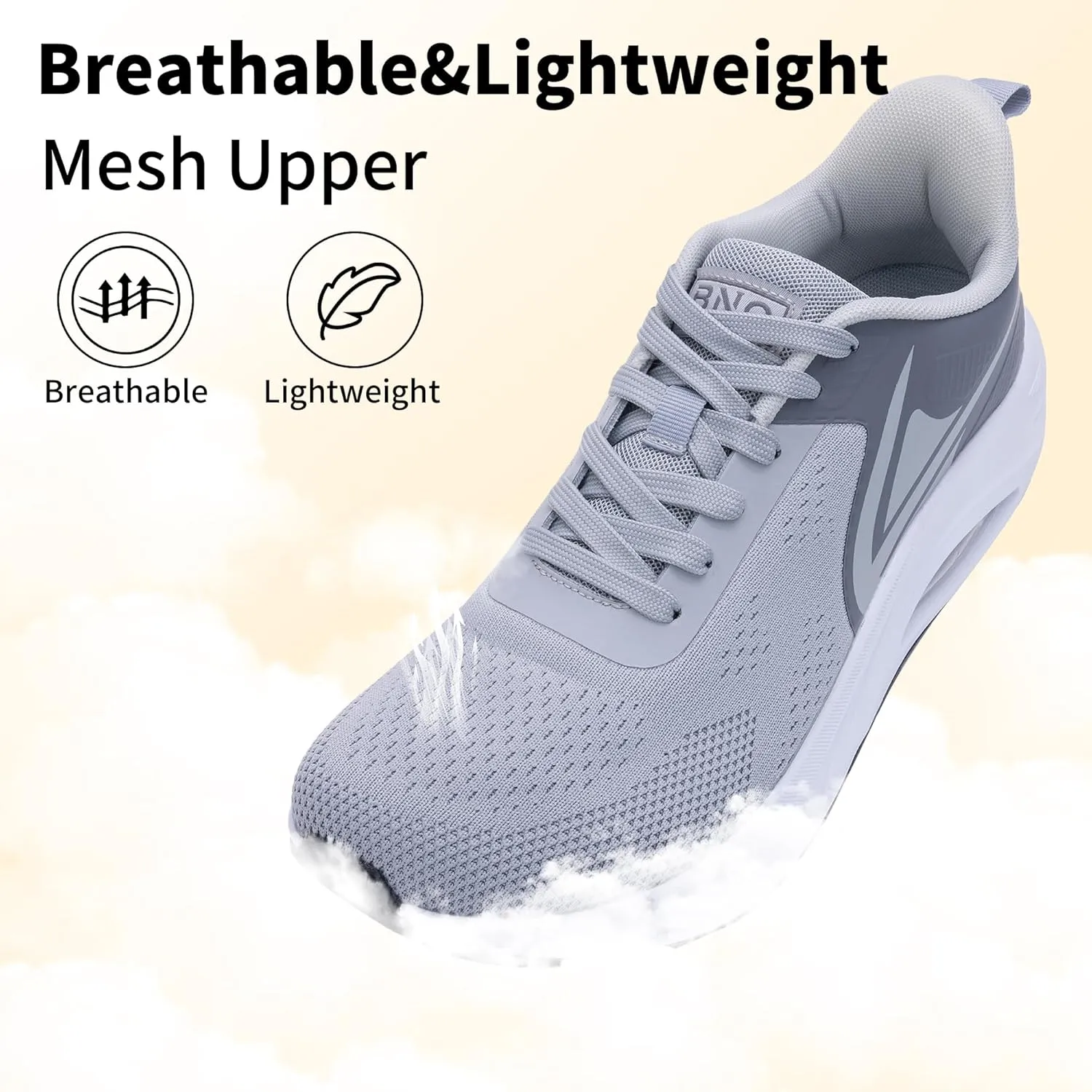 PERSOUL Mens Wide Toe Box Shoes Air Running Fashion Sneakers Athletic Tennis Walking Shoes with Arch Support for Gym Jogging Workout US 8-13