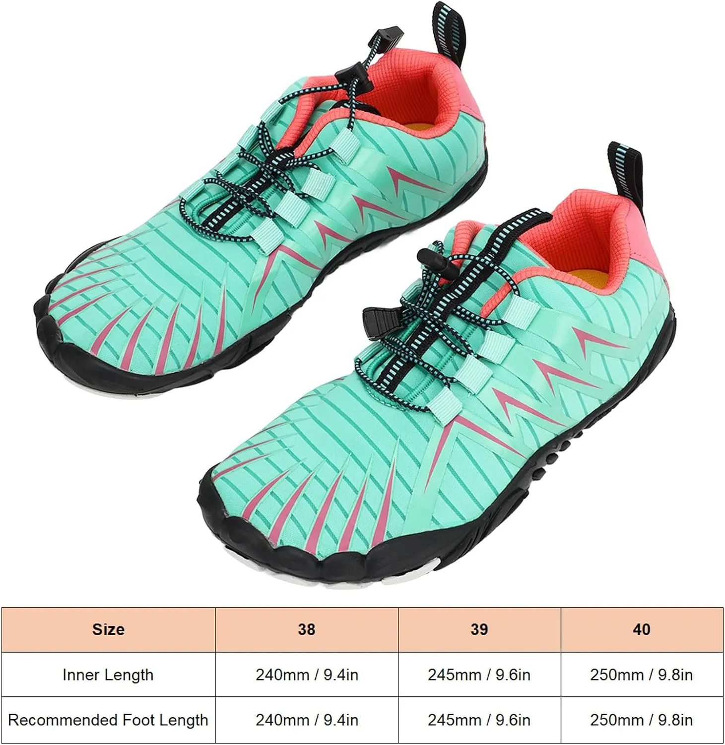 YOUTHINK Women Climbing Shoes Prevent Slip Breathable Lightweight Lady Water Shoes for Beach Hiking Driving Green